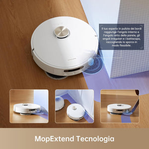 DREAME L10s Pro Ultra Heat Robot aspirapolvere e lavapavimenti, spazzola per triturazione dei capelli inclusa, mop autopulente con acqua calda, aspirazione 7.000 Pa,pulizia pavimenti con doppio mop